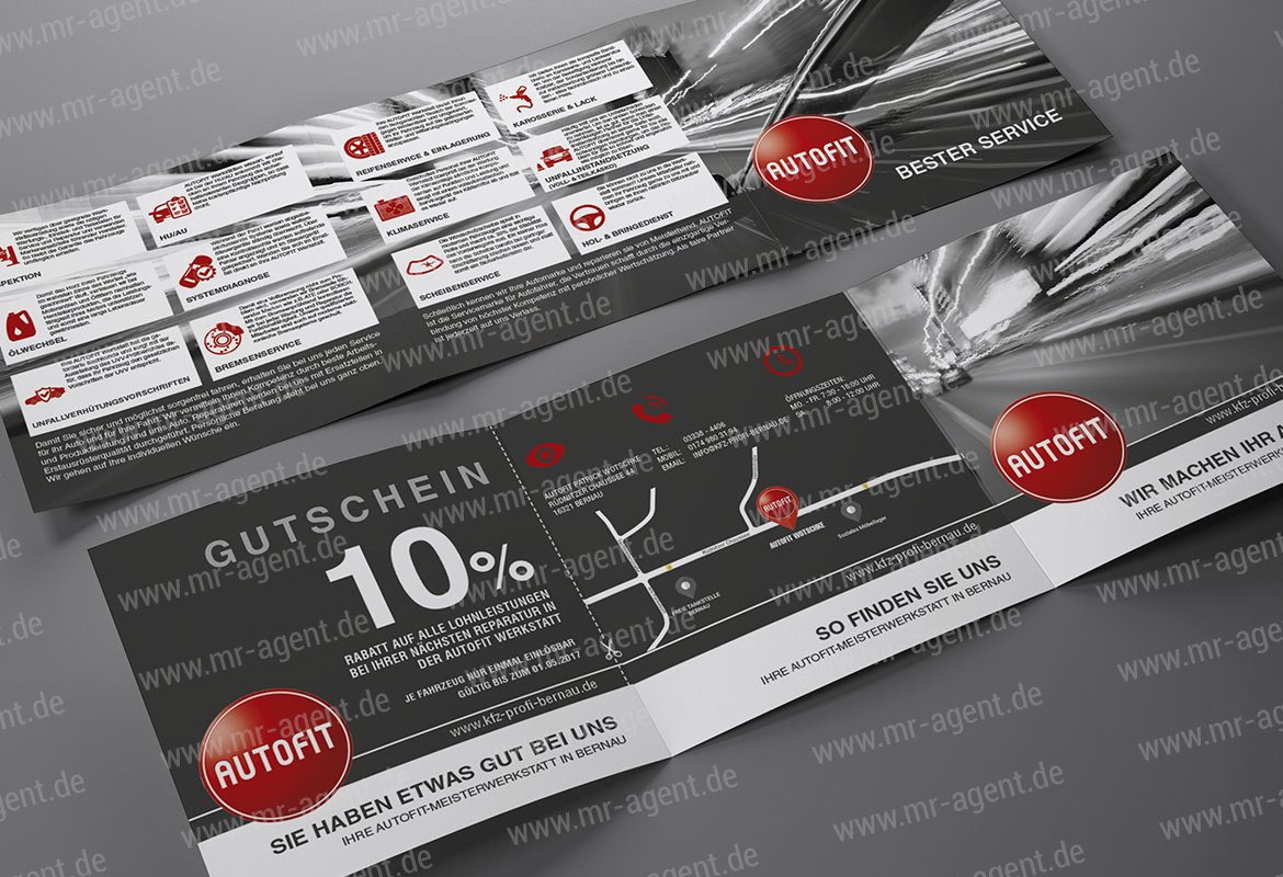 Autofit Bernau Flyer | Design Agent