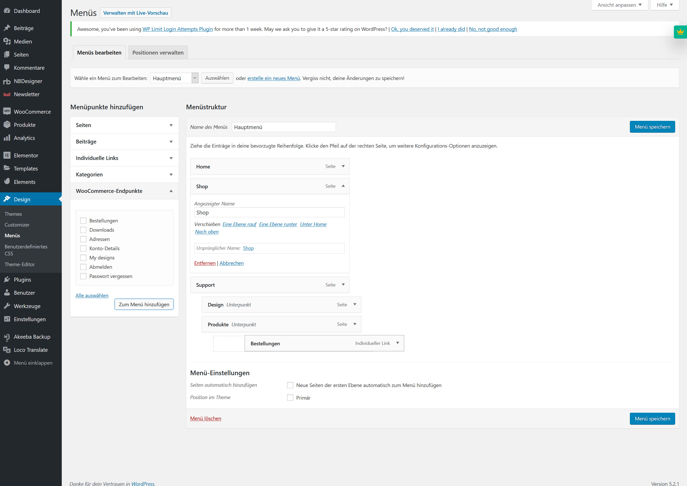 wordpress-menu-struktur-drag-and-drop WordPress Navigationsmenü Anpassen